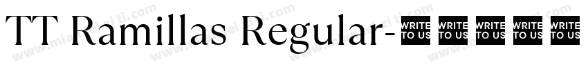 TT Ramillas Regular字体转换